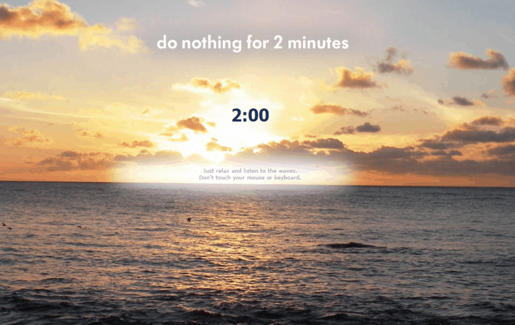 How to improve focus - Do Nothing for 2 Minutes